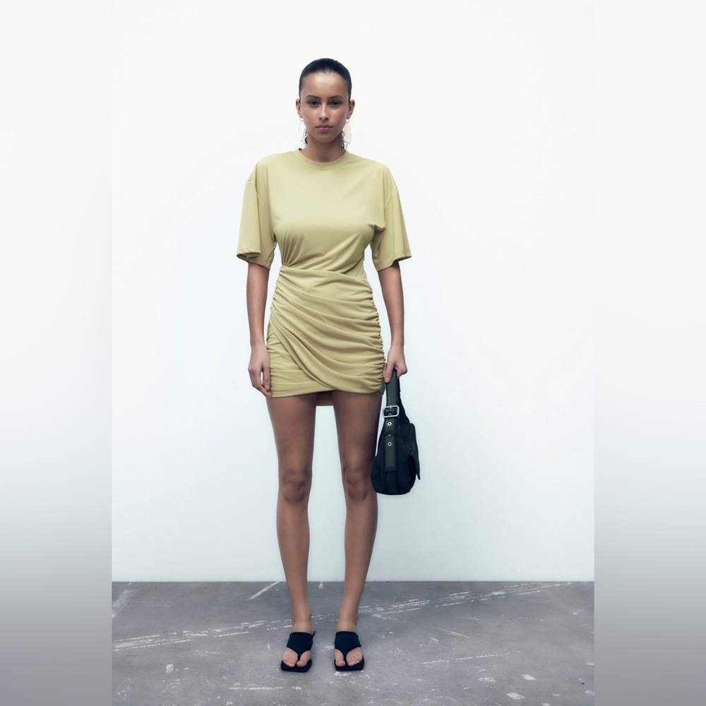 NWT Zara Draped Dress